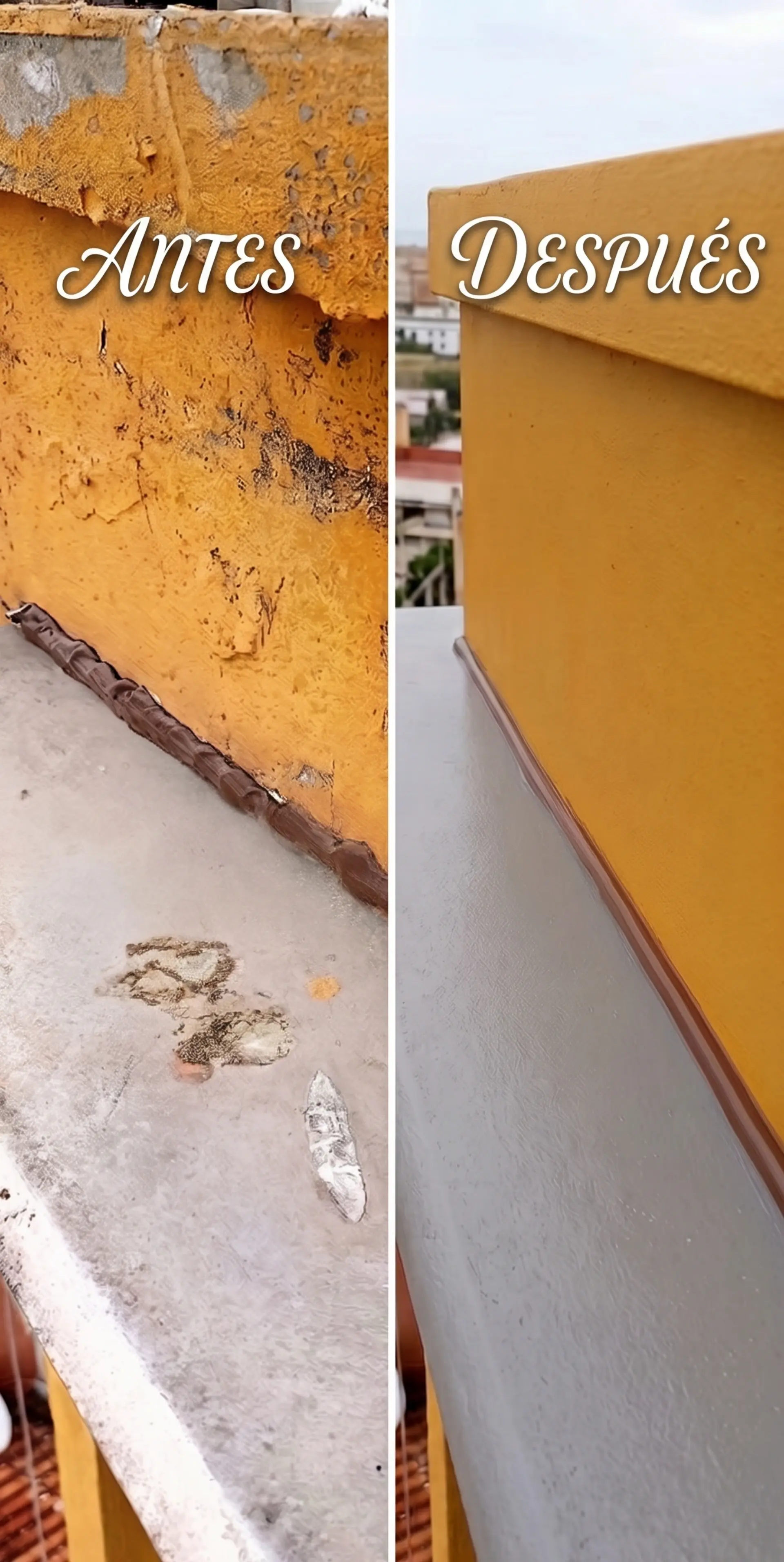 Impermeabilización de chapa en balcones